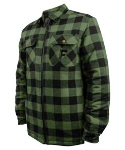 Fladen Forest Grön-Svart Fodrad flanellskjorta