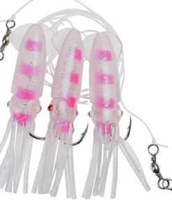 Bläckfiskhäckla För Torsk Vit-rosa